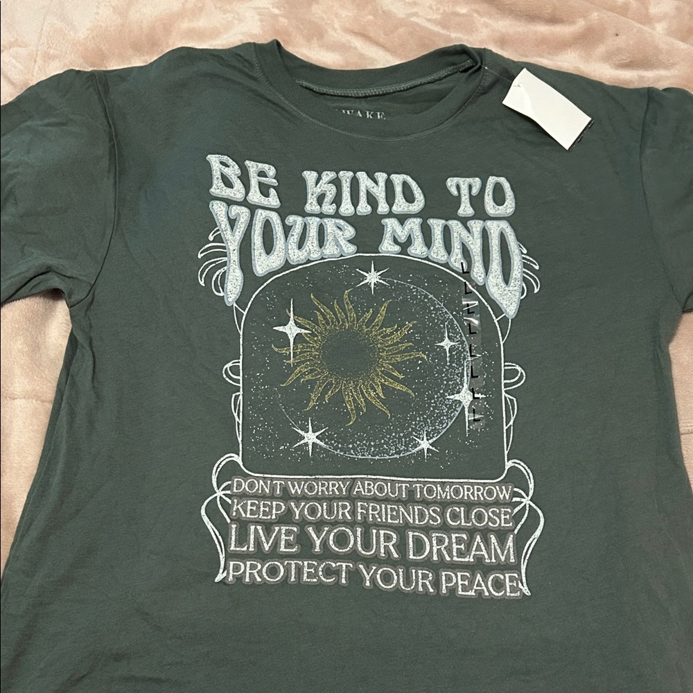 Awake Dark Green Graphic Tee